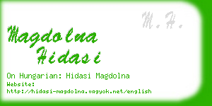 magdolna hidasi business card